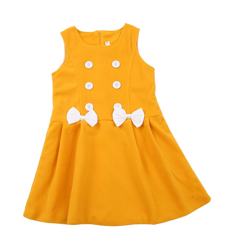 Children's Delivery Medium Large Sleeveless Jumper Chiffon Children's Dress