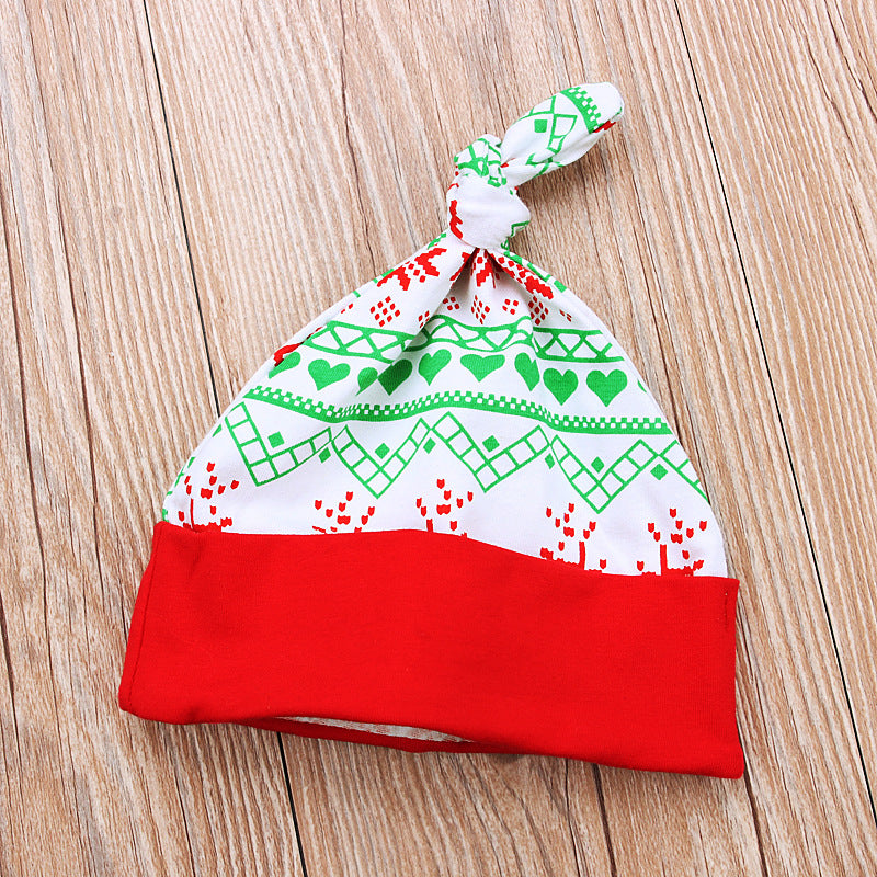 Children's Christmas Style Long-sleeved Letter Jumpsuit Romper Children's Suit