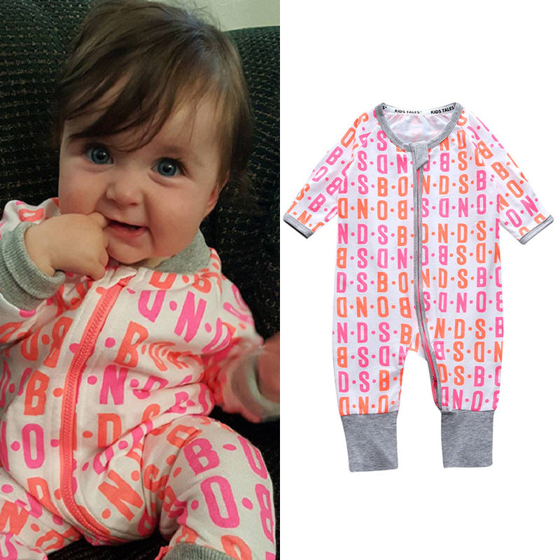 Children's Clothing Jumpsuit Bamboo Leaf Cotton Born Jumpsuit, Climbing Suit