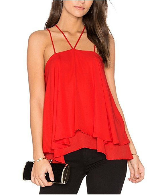 Innovative Unique Charming Women's Sling Chiffon Small Vest/suspenders/tube Top
