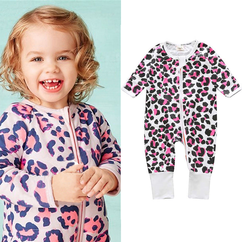 Children's Clothing Jumpsuit Bamboo Leaf Cotton Born Jumpsuit, Climbing Suit