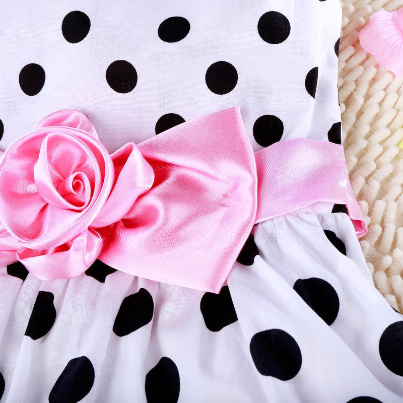 Children's Summer Clothing Korean Sleeveless Polka Dot Skirts Children's Dress