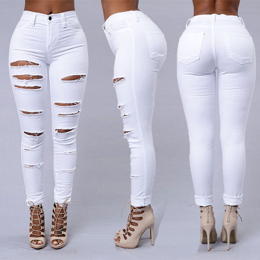Creative Innovative Women's Ripped For Skinny Women's Jeans