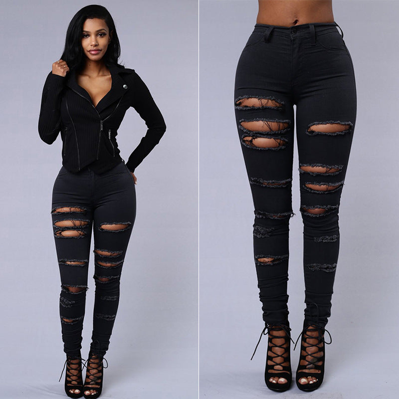 Creative Innovative Women's Ripped For Skinny Women's Jeans