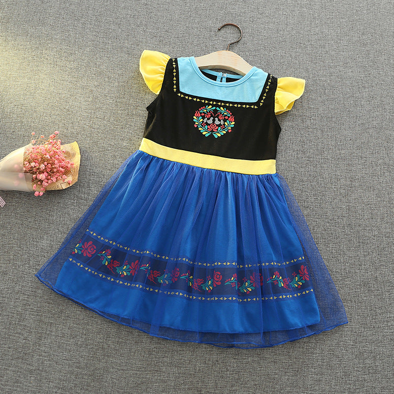 Children's Summer Frozen Princess Clothing Halloween Performance Children's Dress