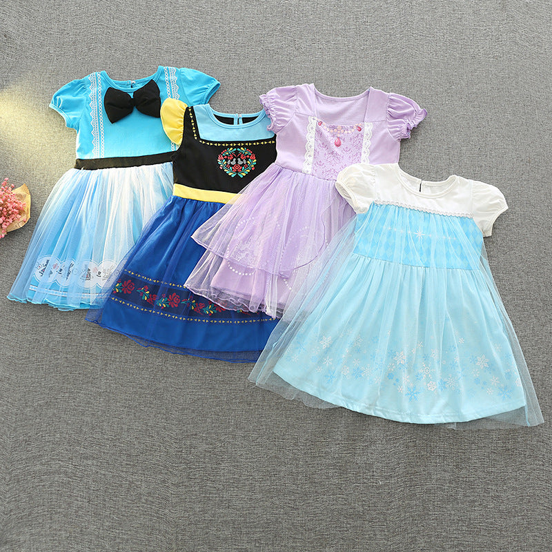 Children's Summer Frozen Princess Clothing Halloween Performance Children's Dress