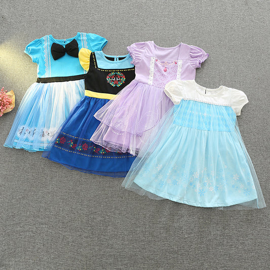 Children's Summer Frozen Princess Clothing Halloween Performance Children's Dress