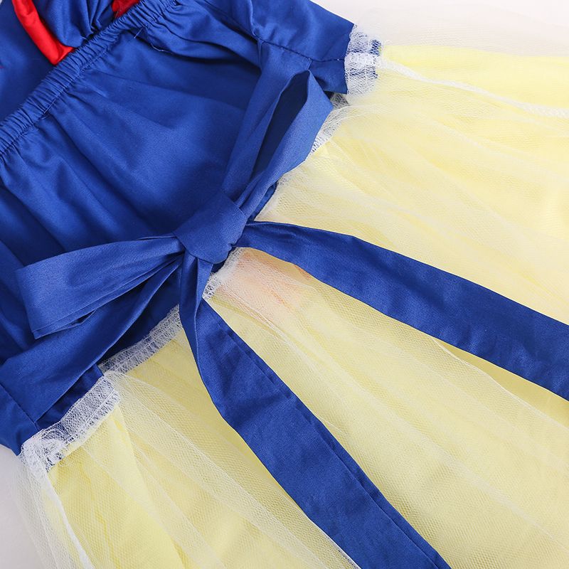 Glamorous Elegant Shirt Mesh Bubble Skirt Children's Dress