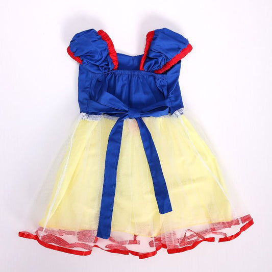 Glamorous Elegant Shirt Mesh Bubble Skirt Children's Dress