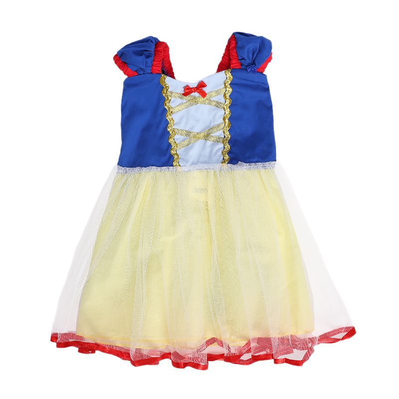 Glamorous Elegant Shirt Mesh Bubble Skirt Children's Dress