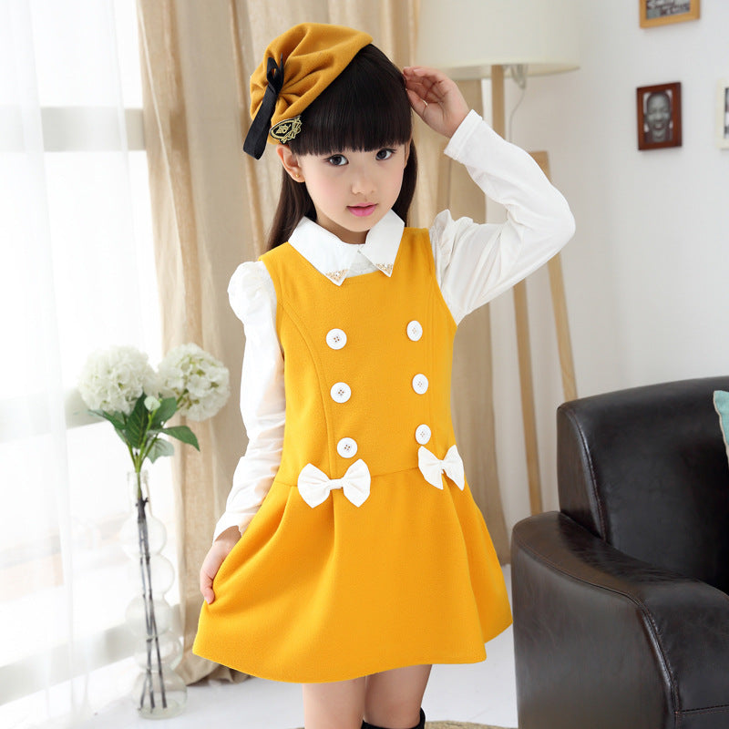 Children's Delivery Medium Large Sleeveless Jumper Chiffon Children's Dress