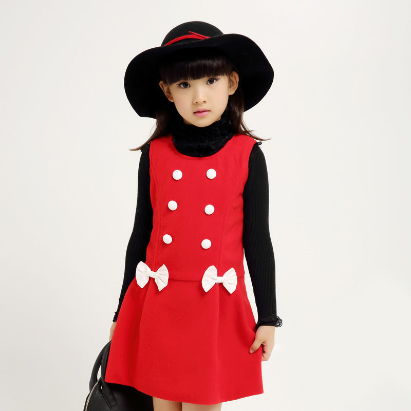 Children's Delivery Medium Large Sleeveless Jumper Chiffon Children's Dress