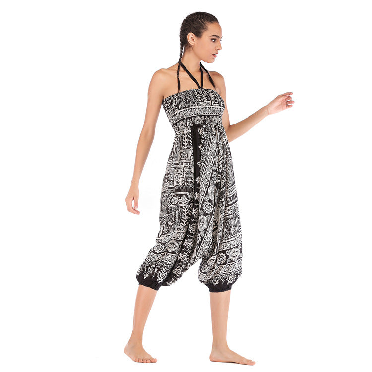 Yoga Clothes Bohemian Big Crotch Ethnic Casual Pants
