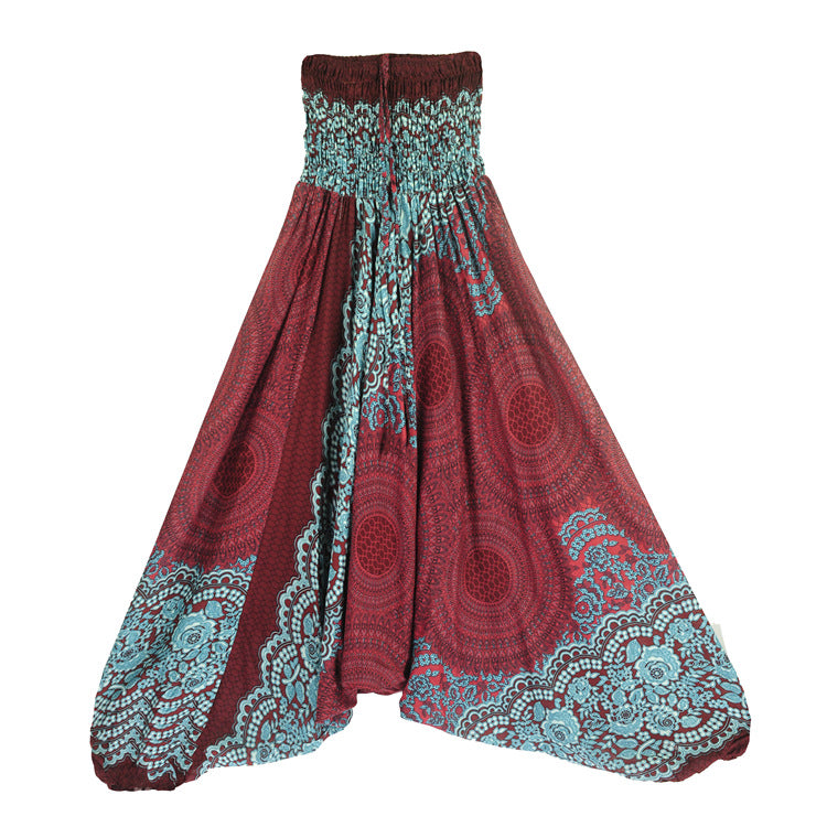 Rayon Yoga Clothes Bohemian Saggy Ethnic Casual Pants