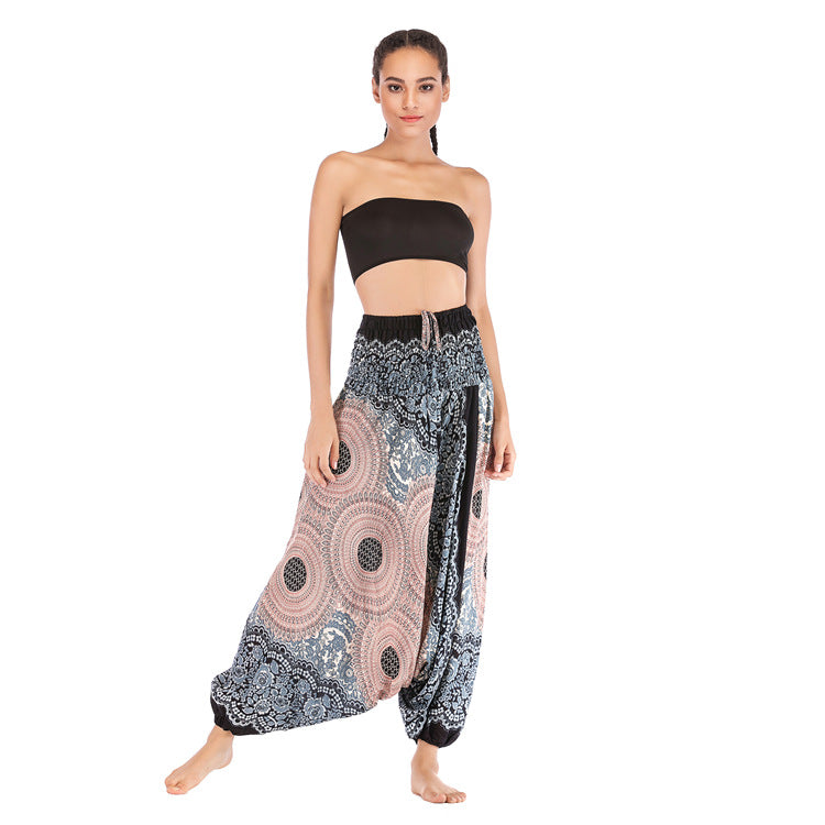 Rayon Yoga Clothes Bohemian Saggy Ethnic Casual Pants
