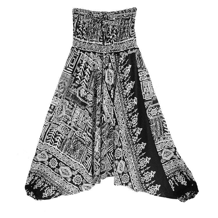Yoga Clothes Bohemian Big Crotch Ethnic Casual Pants