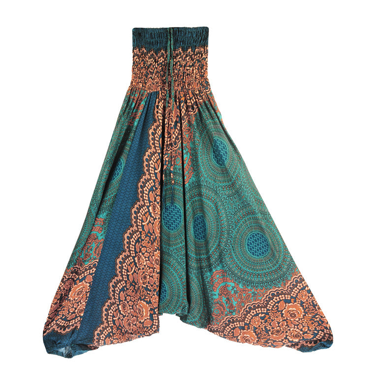 Rayon Yoga Clothes Bohemian Saggy Ethnic Casual Pants