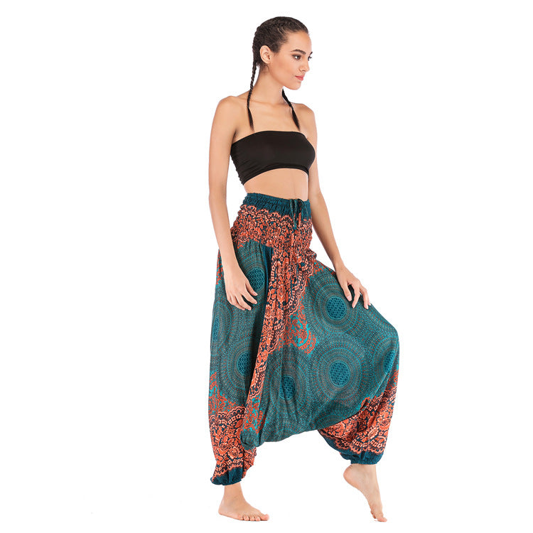Rayon Yoga Clothes Bohemian Saggy Ethnic Casual Pants