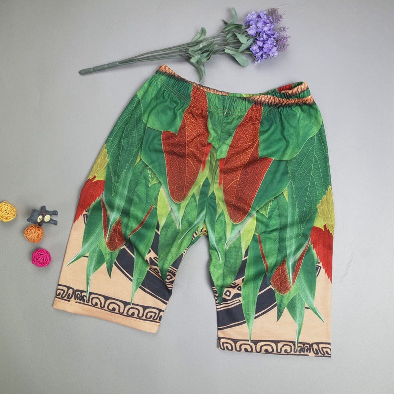 Children's Clothing Summer Short-sleeved Ocean Cartoon Clothes Children's Suit