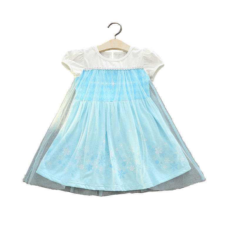 Children's Summer Frozen Princess Clothing Halloween Performance Children's Dress