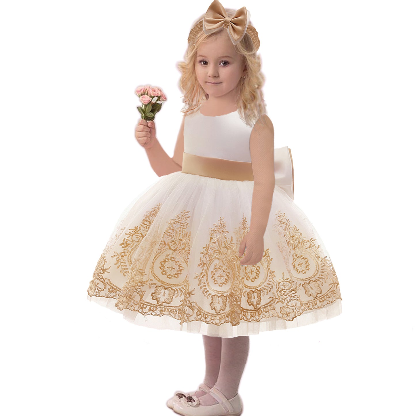 Children's Spring Wear Princess Lace Color Matching Children's Dress