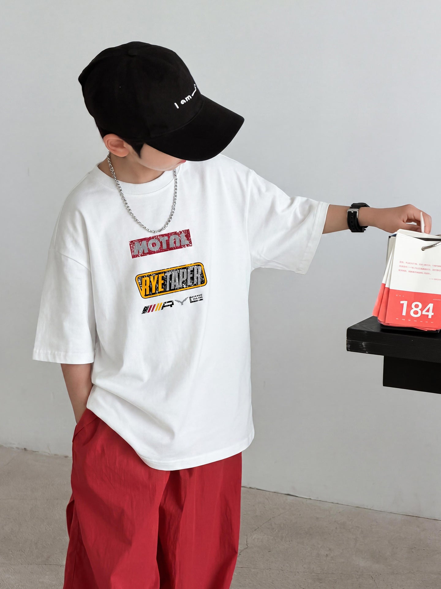 Boy's Short-sleeved Summer Wear Loose Top Boy Half Children's T-shirt