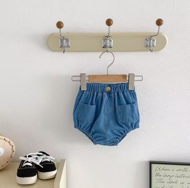 Korean Style Summer Denim Hot Infant Big Children's Pants