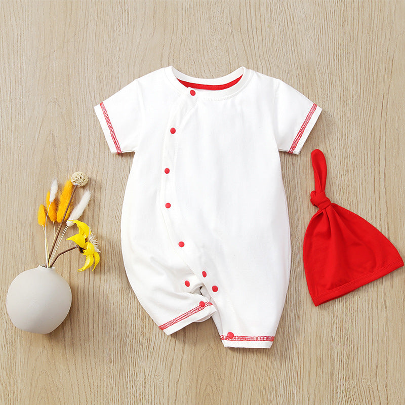 Born Clothes Thin Summer Clothing Cute Cartoon Jumpsuit, Climbing Suit