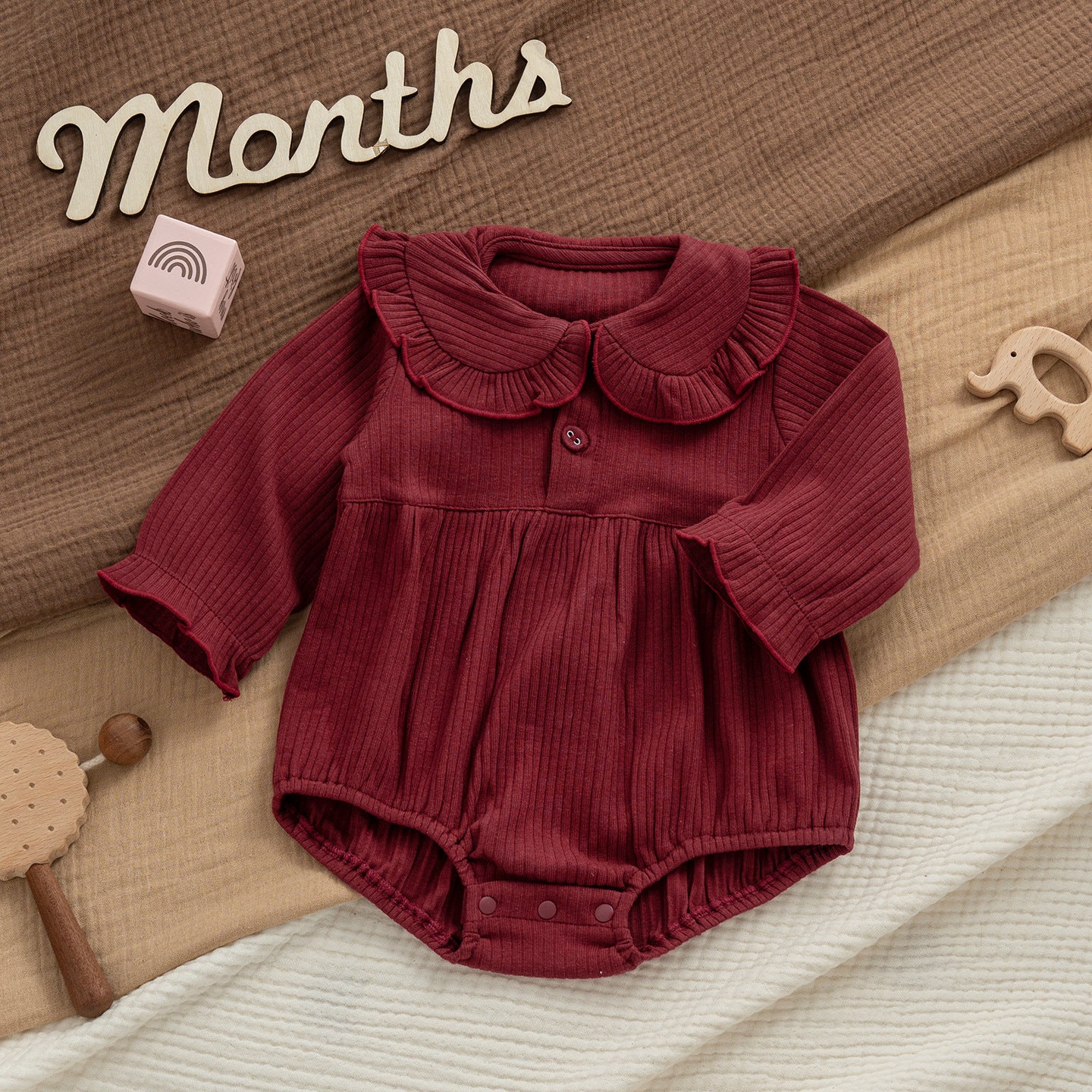 Four Jumpsuit Born Red First Month Old Days Clothes Jumpsuit, Climbing Suit