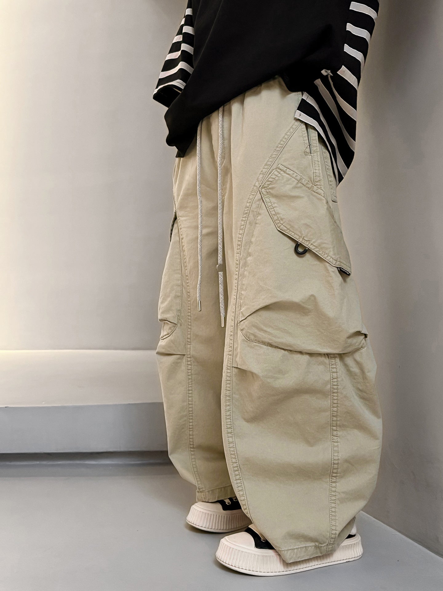 Children's Medium Large Spring Casual Boys Straight Cargo Children's Pants
