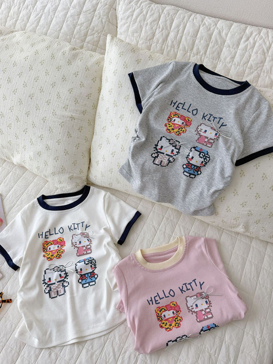 High Elastic Fine Cotton Luo Wen Children's T-shirt