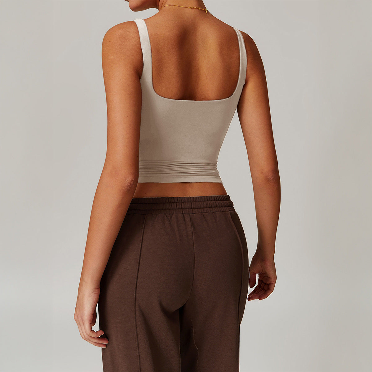 Comfortable Women's Yoga Solid Color Camisole Small Vest/suspenders/tube Top