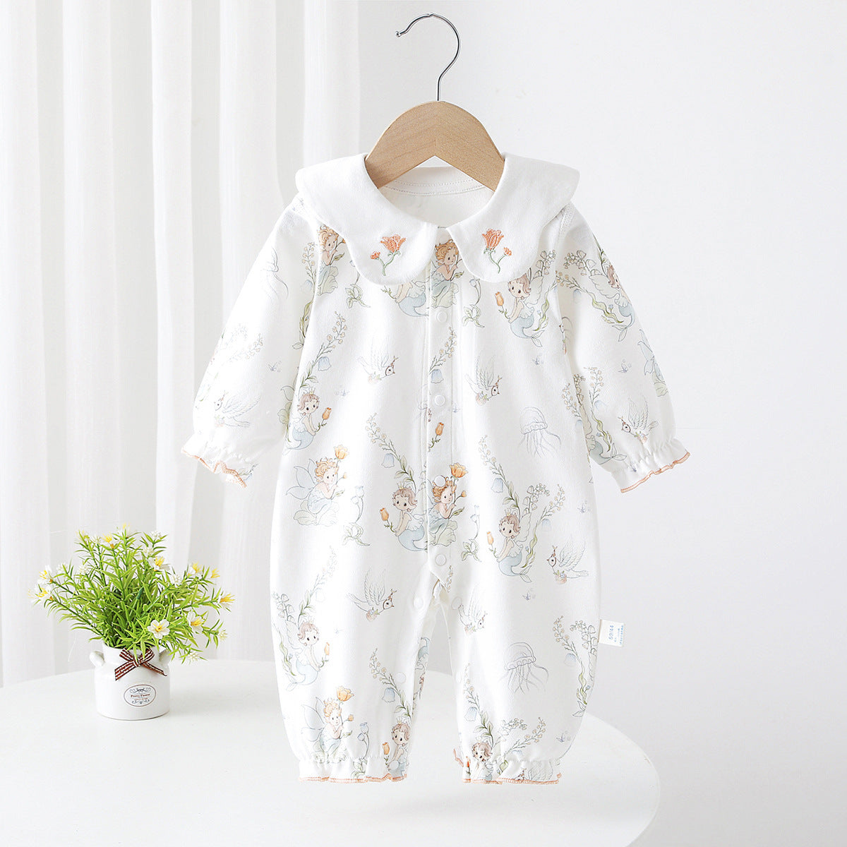 Spring Lapel Cute Pattern Jumpsuit Boy Jumpsuit, Climbing Suit