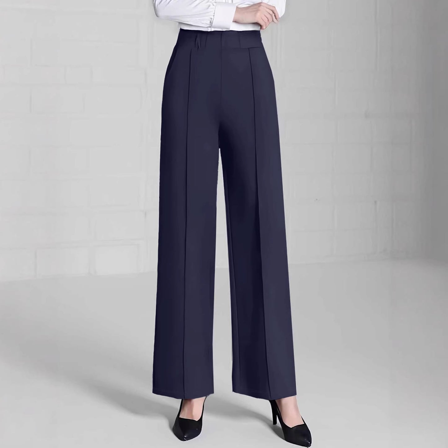 Graceful Women's High Waist Loose Slimming Casual Pants