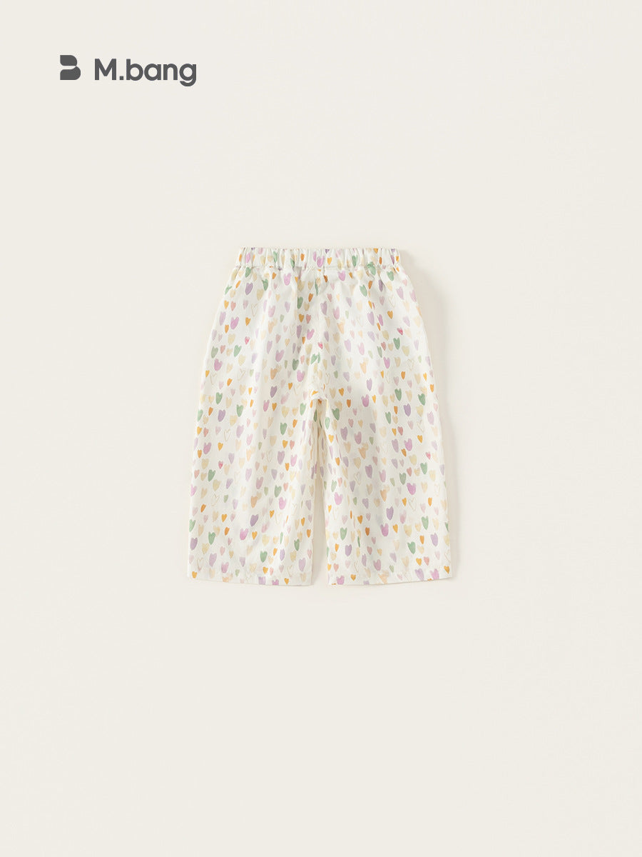 Children's Printed Summer Thin Sweet Loose Trousers Children's Pants