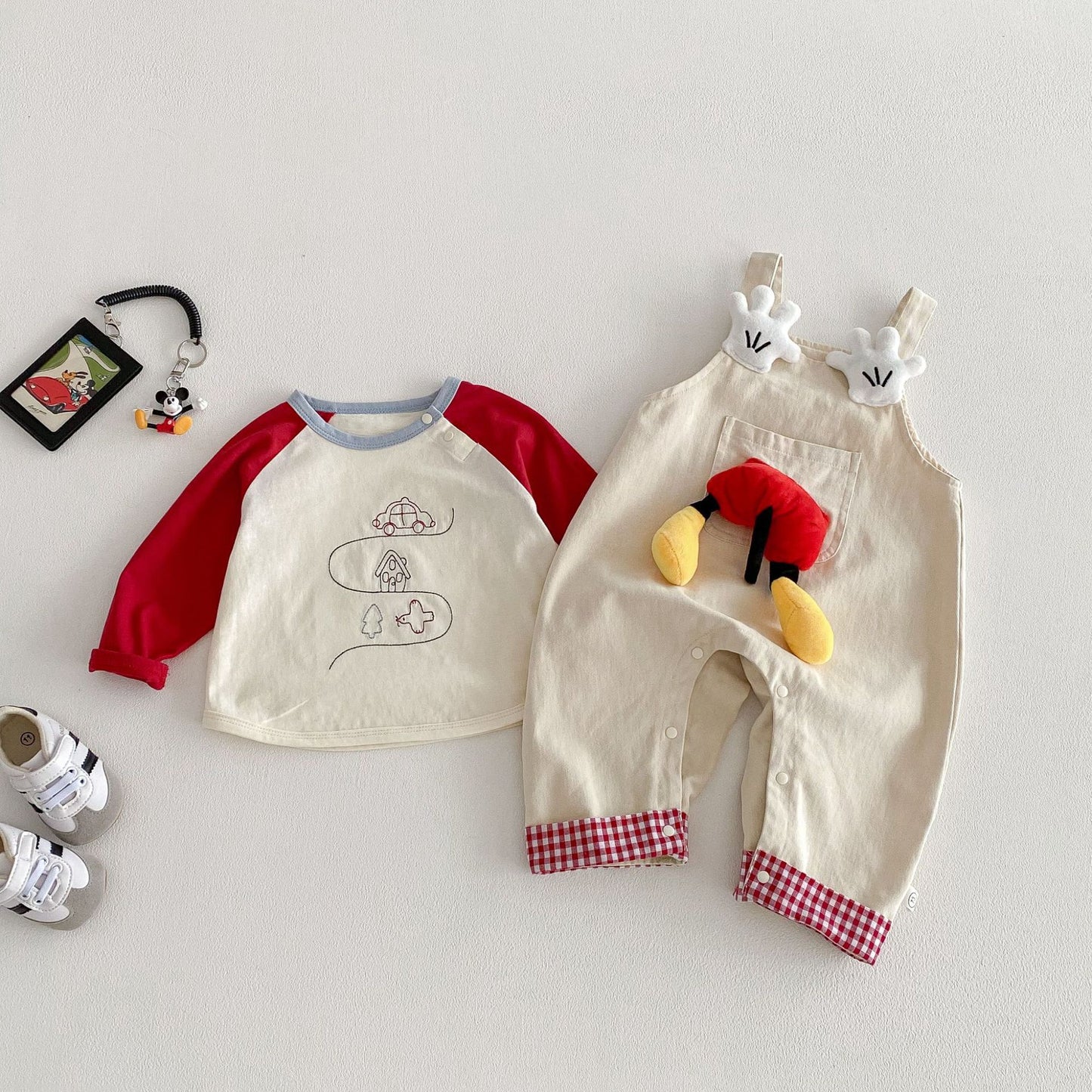 Cute Suspender Spring Three-dimensional Doll Cartoon Jumpsuit Children's Pants