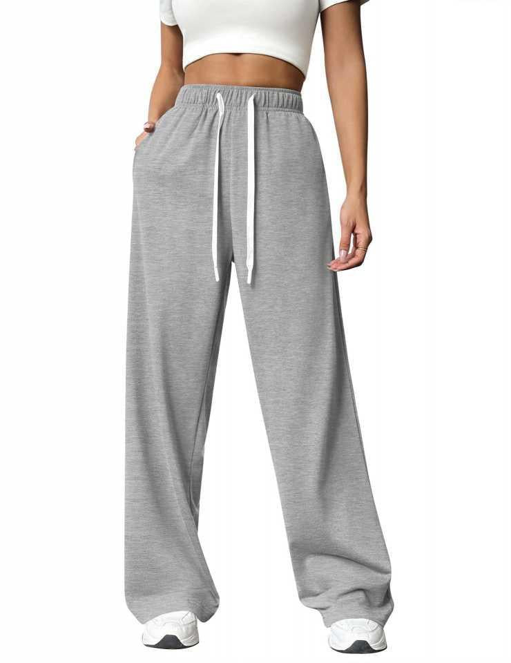 Women's Loose Straight Wide Leg Exercise Casual Pants