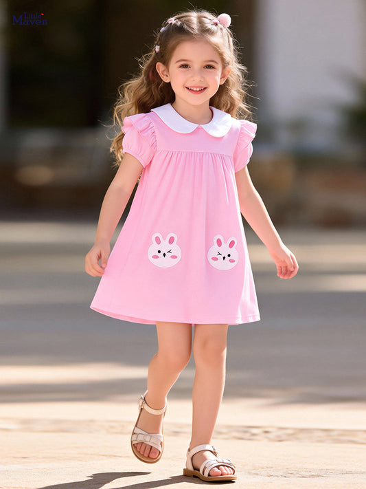 Classic Summer Shirt Cute Rabbit Skirt Children's Dress