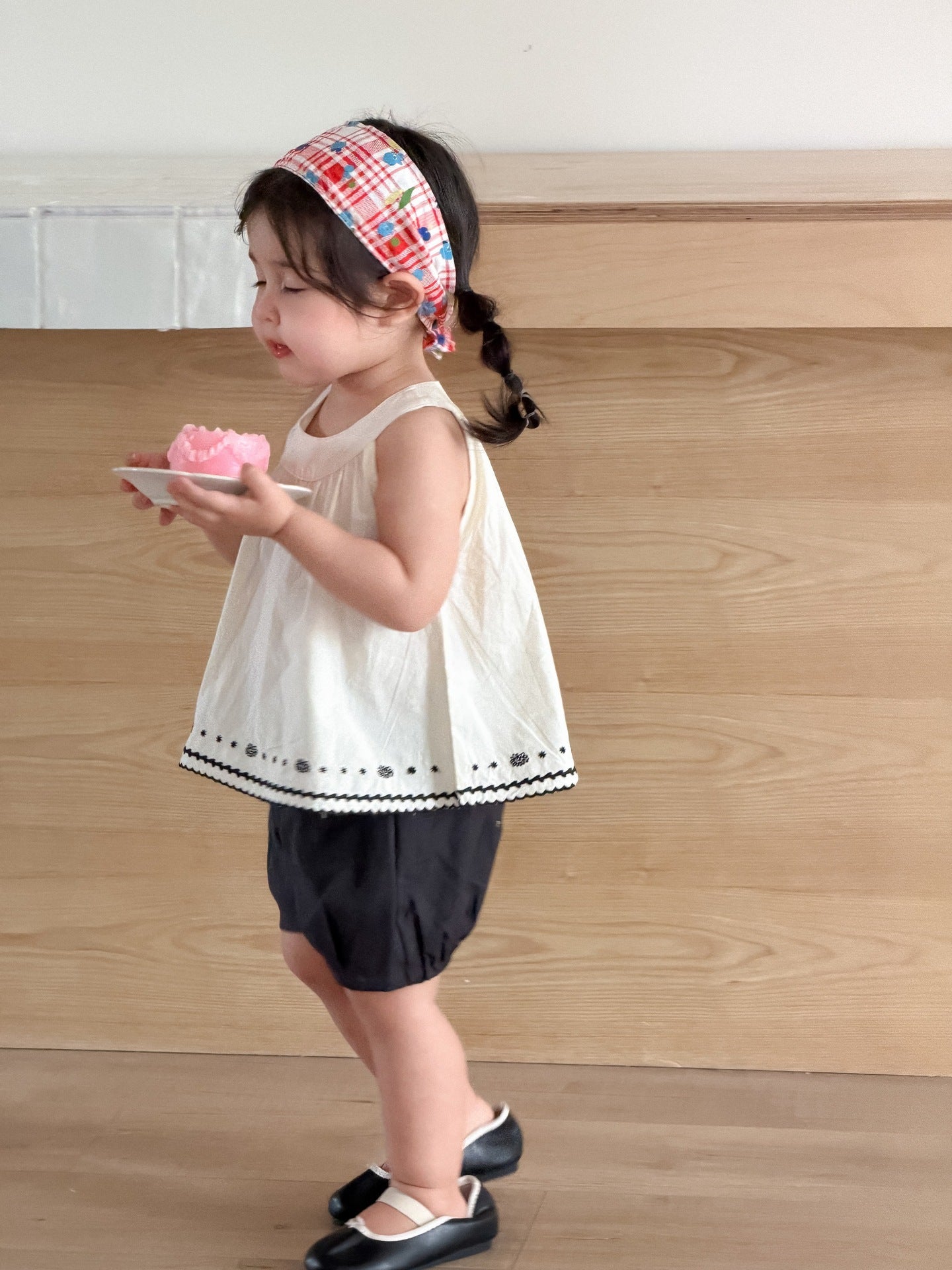 Children's Doll Shirt Shorts Summer Thin Korean Style Children's Suit