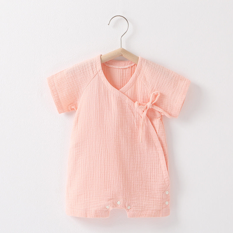 Women's & Men's Short Sleeve Jumpsuit Summer Triangle Rompers Romper Cotton Jumpsuit, Climbing Suit