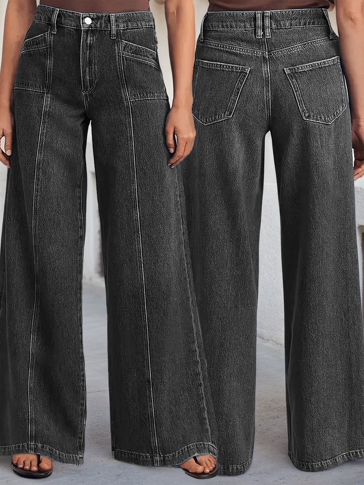Women's Fashion Loose Wide Leg Comfortable Stretch Denim High Quality Women's Jeans