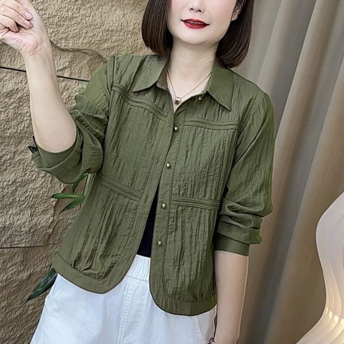 Sleeve Shirt Temperament Casual Loose Slimming Blouse