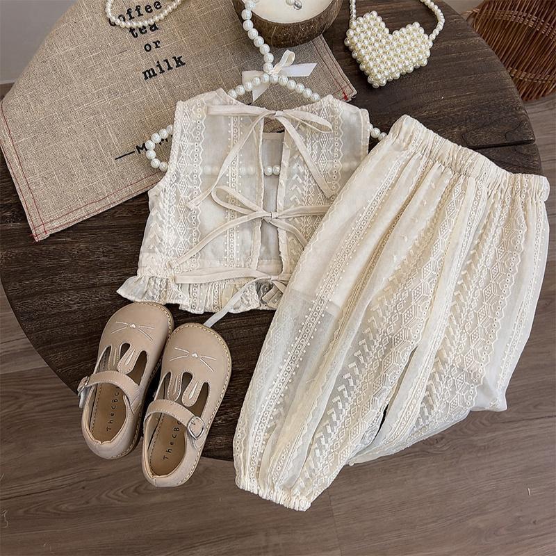 Children's Western Style Summer Thin Princess Clothes Children's Suit