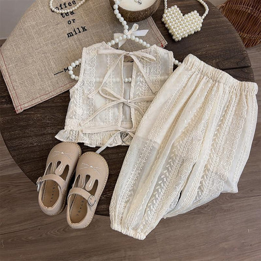 Children's Western Style Summer Thin Princess Clothes Children's Suit