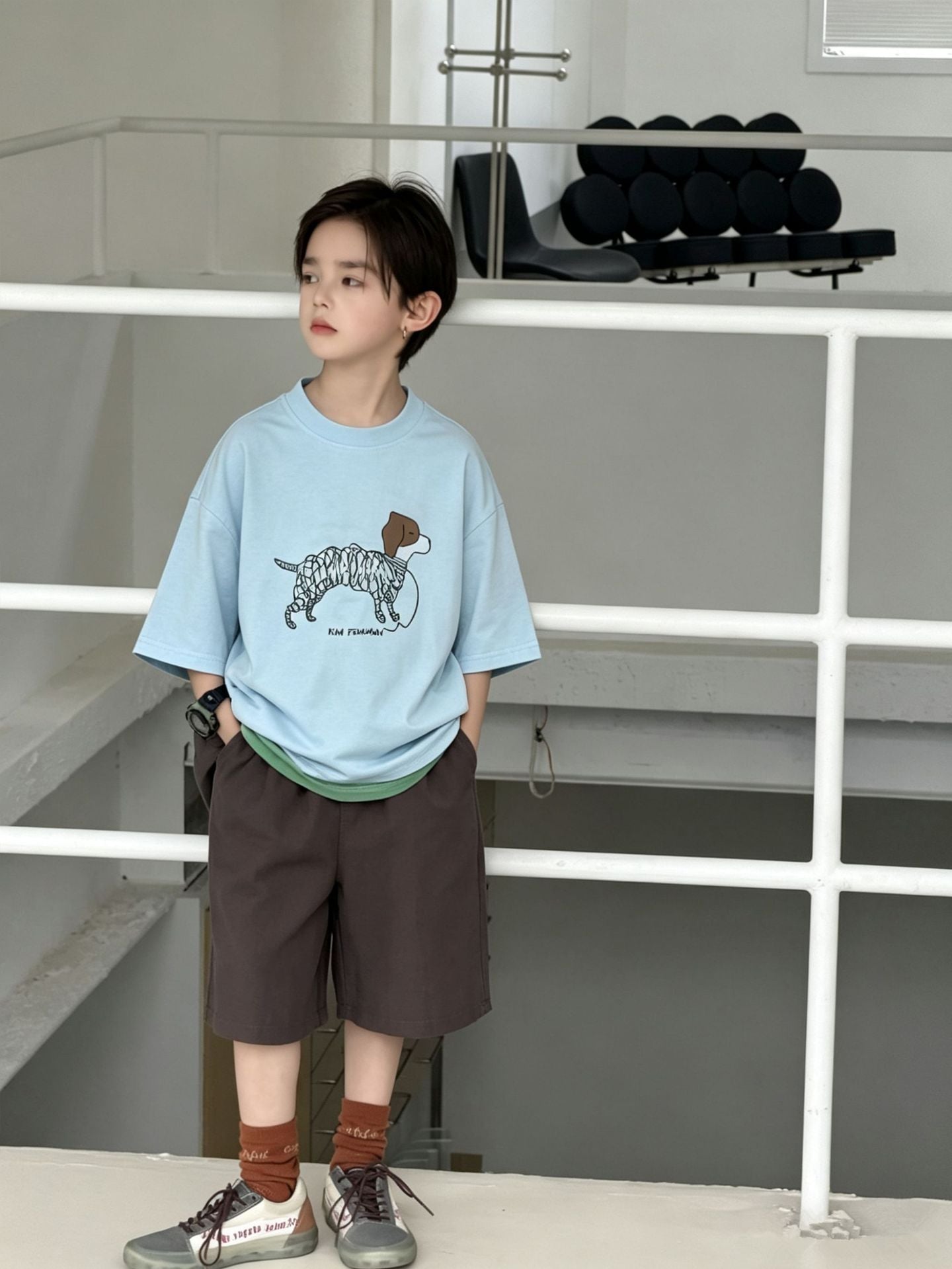 Children's Summer Short-sleeved Loose Breathable Comfortable Half Children's T-shirt