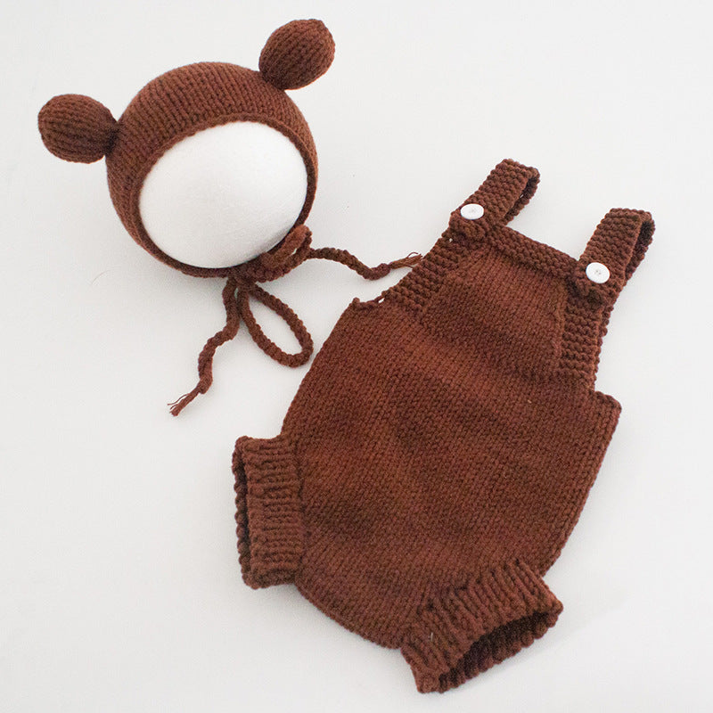 Month Old Days Studio Animal Theme Wool Jumpsuit, Climbing Suit