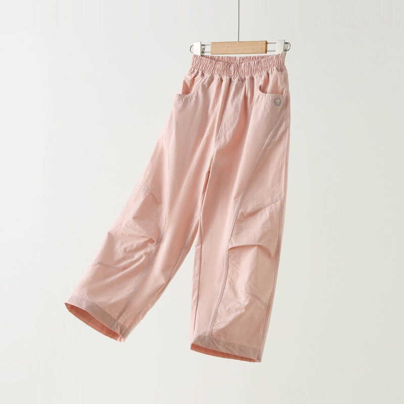 Children's Summer Cool Feeling Sport Thin Clothing Children's Pants