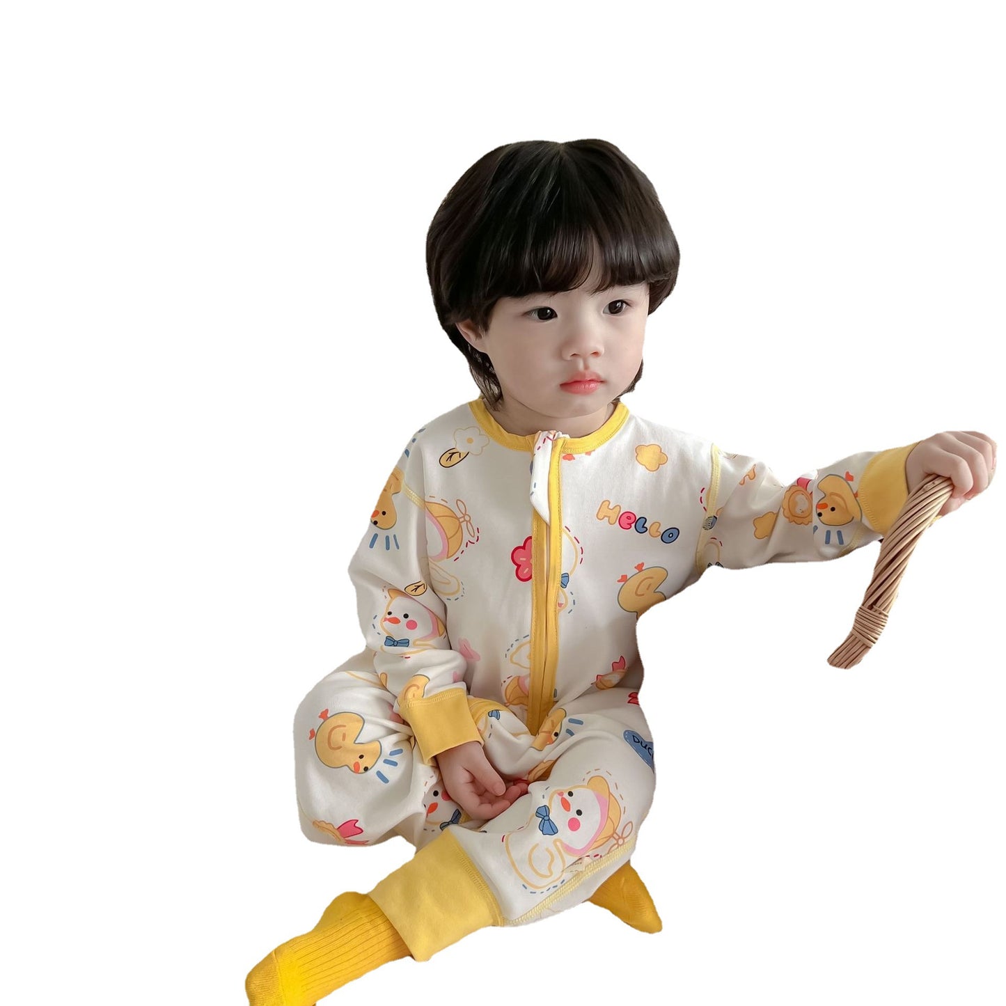 Infant Seamless Long-sleeved Sleeping Bag Jumpsuit Blanket Jumpsuit, Climbing Suit