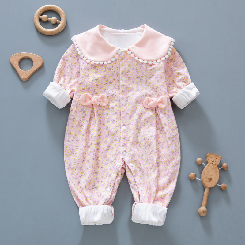 Clothes For Babies Spring Long-sleeved Cute Princess Jumpsuit, Climbing Suit