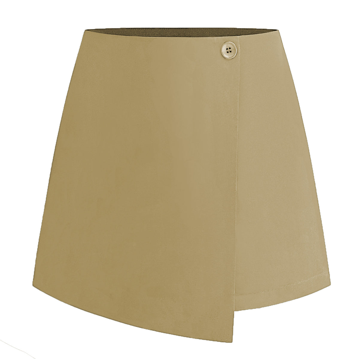 Women's Irregular Stretch Summer High Waist Zipper Button Skirt